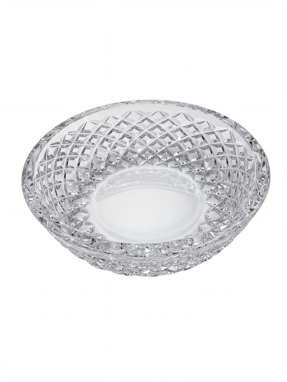 Vintage Clear pressed Glass Starburst Nappy Pattern, Ribbed Sides (4.5")